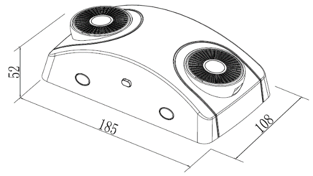 2W Mini LED Emergency Light, White Finish