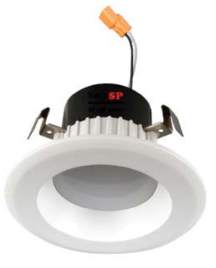 3 Inch Downlight Smooth Trim White Finish 3000K