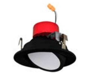 Lighting Spot 26 LSL-411EN-3CT-BL 4” LED Adjustable Gimbal Retrofit Downlight, Lumens 700-770 lm, , Black Finish