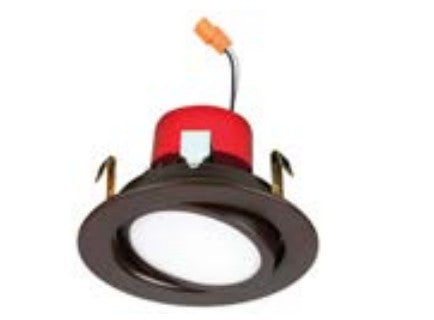 Lighting Spot 26 LSL-411EN-3CT-BZ 4” LED Adjustable Gimbal Retrofit Downlight, Lumens 700-770 lm, Wattage 8W, Bronze Finish