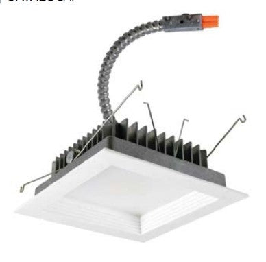 5" LED Square Reflector Insert White Finish 3000k