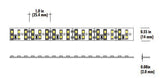 Core Lighting LSM60-35K-16FT-24V-HR95 6.0W Flexible Indoor LED Strip LSM60 Model Length 16 ft. 3500K Color Temperature