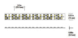 Core Lighting LSM60-30K-PF-12V 6.0W Flexible Indoor LED Strip LSM60 Model PF per feet 3000K Color Temperature 12 Voltage