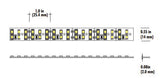 Core Lighting LSM60-30K-100FT-12V 6.0W Flexible Indoor LED Strip Length 100 ft. Color Temperature 3000K, 12 Volts