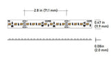 Core Lighting LSM55WD-18K/27K-PF-24V 5.5W Indoor Warm-DimFlexible LED Strip Color Temperature 1800K/2700K  Voltage 24V