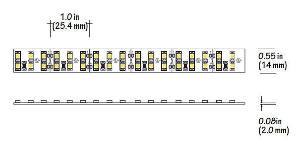 Core Lighting LSM60-60K-100FT-24V 6.0W Indoor Flexible LED Strip Color Temperature 6000K  length 100FT  Voltage 24V