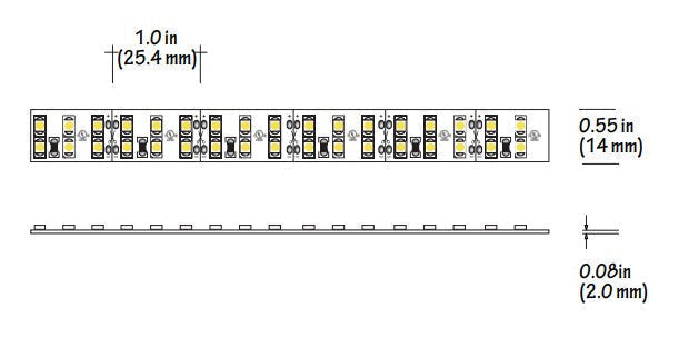 Core Lighting LSM60-60K-PF-24V 6.0W Indoor Flexible LED Strip Color Temperature 6000K  Voltage 24V