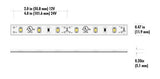 Core Lighting LSMW15-22K-PF-24V LED 2200K Flux 1-ft Outdoor Tape Light Section - 1.5W/FT, 24V