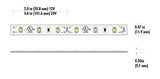 Core Lighting LSMW15-40K-PF-12V LED 4000K Flux 1-ft Outdoor Tape Light Section - 1.5W/FT, 12V