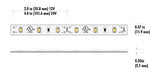 Core Lighting LSMW15-22K-PF-12V LED 2200K Flux 1-ft Outdoor Tape Light Section - 1.5W/FT, 12V