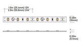 Core Lighting LSMW30-25K-16FT-24V 3.0W Outdoor Flexible LED Strip, LSMW30 Model, 2500K Color Temperature, 16FT length , 24V Voltage