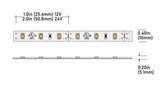 Core Lighting LSMW30-65K-16FT-24V 3.0W Outdoor Flexible LED Strip, LSMW30 Model, 6500K Color Temperature, 16FT length, 24V Voltage