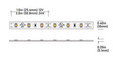 Core Lighting LSMW30-60K-32FT-24V 3.0W Outdoor Flexible LED Strip, LSMW30 Model, 6000K Color Temperature, 32FT length, 24V Voltage