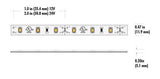 Core Lighting LSMW30-22K-16-24V LED 2200K Flux 16.4-ft Outdoor Tape Light Roll - 3.0W/FT, 24V
