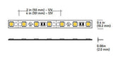 Core Lighting LSP50-50K-PF-24V 4.4W Indoor Rated Flexible LED Strip LSP50 Model, 5000K Color Temperature, PF Per Feet, Voltage 24V DC