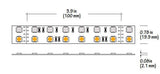 Core Lighting LSP80-RGBW-40K-PF-24V 8.8W Indoor RGB+White LED Strip , LSP80 Model, 4000k Color Temperature , PF Per Feet, 24V Voltage