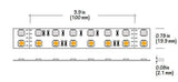 Core Lighting LSP80-RGBW-40K-100FT-24V 8.8W Indoor RGB+White LED Strip , LSP80 Model, 4000k Color Temperature , 100FT Length, 24V Voltage