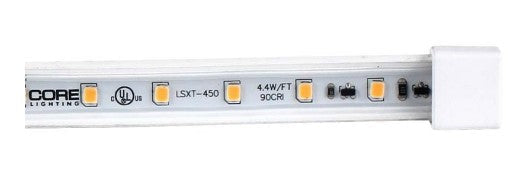 Core Lighting LSXT-450-30K-PF-24V 4.4W Long Run Outdoor Flexible LED Strip, 3000K Color Temperature, PF Per Foot. 24V Voltage