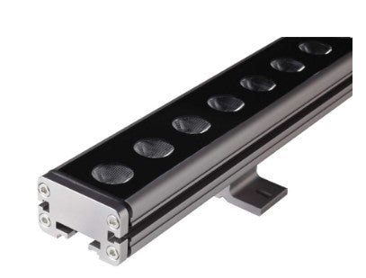 Core Lighting LWW-HO-48-40K-20D-24V-BK High Output Linear LED Wall Washer LWW-HO Model, 48 Inch Length, 4000K Color Temperature, 20° Optics, Voltage 24V DC Black Finish