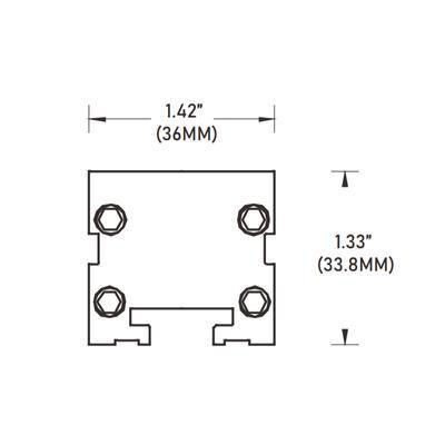 Core Lighting LWW-SL-20-BL-25-STB-TG-24, 20 Inch 12W High Output Linear LED Wall Washer, Color Temperature Blue, Beam Spread 25 Deg