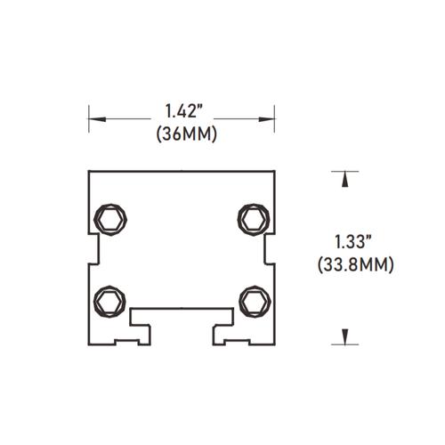 Core Lighting LWW-SL-40-27K-15-STB-TG-24 40 Inch 24W High Output Linear LED Wall Washer, Color Temperature 2700k, Beam Spread 15 Deg