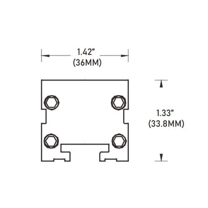 Core Lighting LWW-SL-40-27K-15-STB-TG-24 40 Inch 24W High Output Linear LED Wall Washer, Color Temperature 2700k, Beam Spread 15 Deg