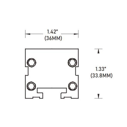 Core Lighting LWW-SL-40-27K-25-STB-TG-24 40 Inch 24W High Output Linear LED Wall Washer, Color Temperature 2700k, Beam Spread 25 Deg