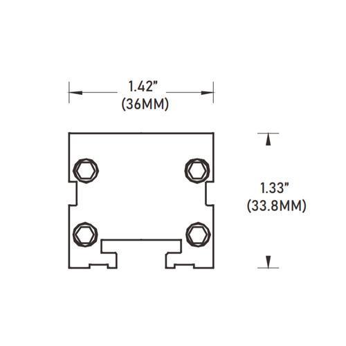 Core Lighting LWW-SL-40-GN-25-STB-TG-24, 40 Inch 24W High Output Linear LED Wall Washer, Color Temperature Green, Beam Spread 25 Deg