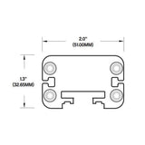 Core Lighting LWW-HO-20-AM-15-FMB-TG LED 20 Inches 15W High Output Linear Wall Washer Amber  15 Deg