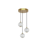 Alora Lighting MP321203NB Marni Integrated LED Pendant, Ceiling lighting Natural Brass Finish