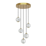 Alora Lighting MP321205NB Marni Integrated LED Pendant, Ceiling lighting Natural Brass Finish