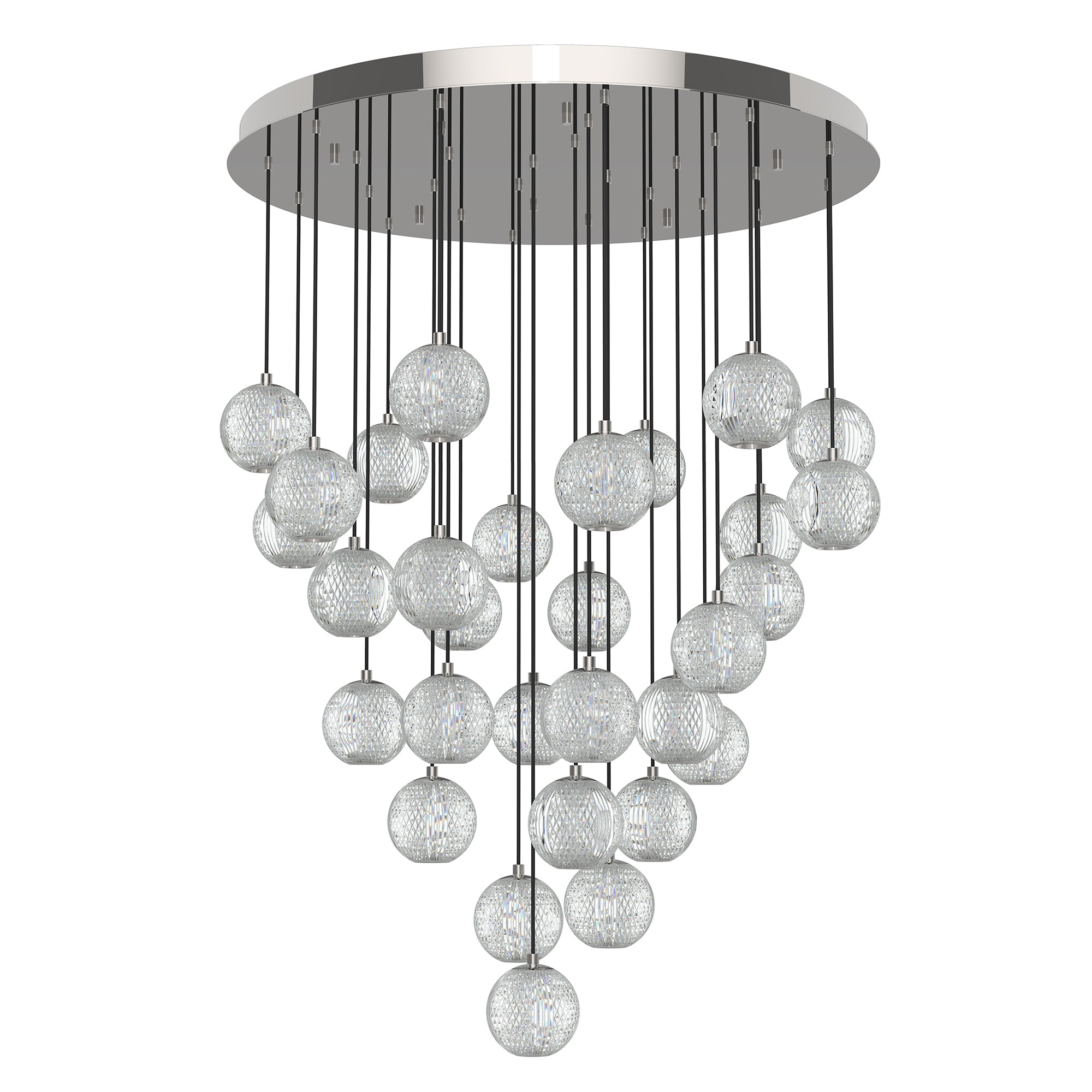 Alora Lighting MP321230PN Marni LED Pendant Ceiling Light Polished Nickel Finish