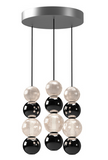 Alora Lighting MP321803PN Onyx 15 Inches Linear Multi LED Pendant Ceiling Light, Polished Nickel Finish