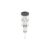 Kuzco Lighting MP75113-BK LED Motif 13 Inch Multi Light Pendant Ceiling Light Black Finish