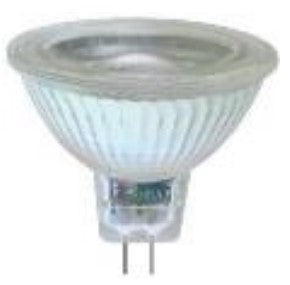 ABBA Lighting USA MR16-5W-3000K 5W LED Light Bulb Glass 3000K