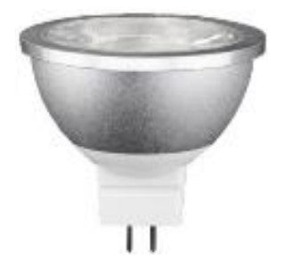 ABBA Lighting USA MR16-7W-Aluminum-3000K 7W LED Light Bulb Aluminium 3000K