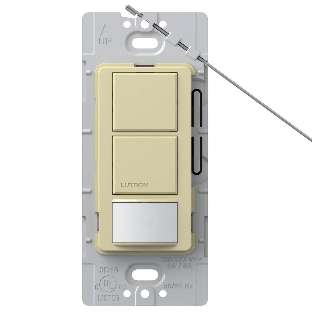 Lutron MS-OPS6-DDV-WH Maestro Dual-Circuit Switch with Occupancy / Partial-On Sensor