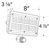 ELCO Lighting EFL4550M Knuckle Mount LED Floodlights 45W 5000K 6000 lm 120/277V Dark Bronze Finish