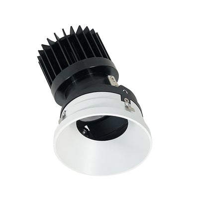 Nora Lighting NIO-4PRTLA50XMPW/HL 4 Inch Iolite PLUS Round Trimless Adjustable, 1500lm/2000lm Color temperature 5000K Matte Powder White Finish