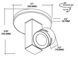 Core Lighting CTL410-L1-40K-BK-FL-MP Flood 30 Monopoint, 12.5W Vertical Track Head 4000K Black Finish