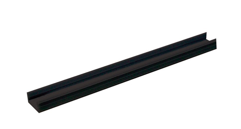Nora Lighting NATL-420B 4 Inches Plastic Channel for Tape Light Black Finish