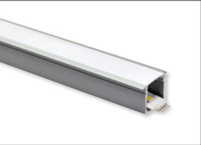 Nora Lighting NATL-CIP25A 4 Foot Deep Channel With Wings Aluminum Plastic Diffuser End Caps And NUTP13 3M Adhesive Mounting Tape Included