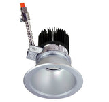 Nora Lighting NC-431L8527BWSF 4" Sapphire I Comfort Dim Open Reflector  Black / White Flanged Finish 2700K