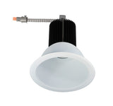 Nora Lighting NC2-631L4540FDWSF 6" Sapphire II COB Open Reflector Flood Beam  Clear Diffused / White Flanged Finish 4000K