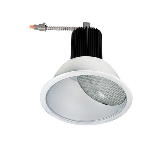 Nora Lighting NC2-836L0935MDWSF 8" Sapphire II COB Open Reflector Narrow Flood Beam Clear Diffused / White Flanged Finish 3500K