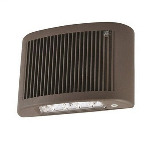 Nora Lighting NE-902LEDBZ Outdoor Slim LED Emergency Light with Photosensor Bronze Finish