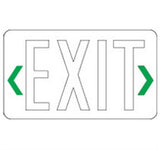 NORA Lighting NEXC-G Replacement Chevron for Edge-lit LED Exit Light  Green  Lettering Colour