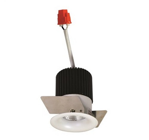 NORA Lighting NIO-1RNB 1" Iolite Round Bull Nose Regressed Non-Adjustable Trim With Natural Metal & White Finish - BuyRite Electric