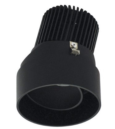 NORA Lighting NIO-2RTLA27QBB 2" Iolite, Round Trimless Adjustable Reflector With 10 Degree Optic, Color Temperature 2700K, Black Finish