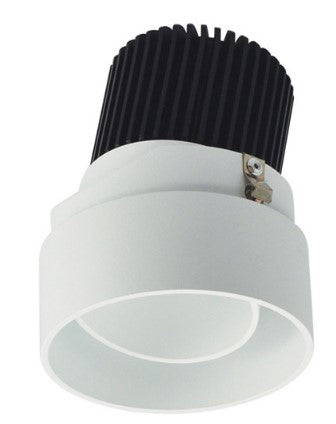 NORA Lighting NIO-2RTLA30QMPW 2" Iolite, Round Trimless Adjustable Reflector With 10 Degree Optic, Color Temperature 3000K, Matte Powder White Finish